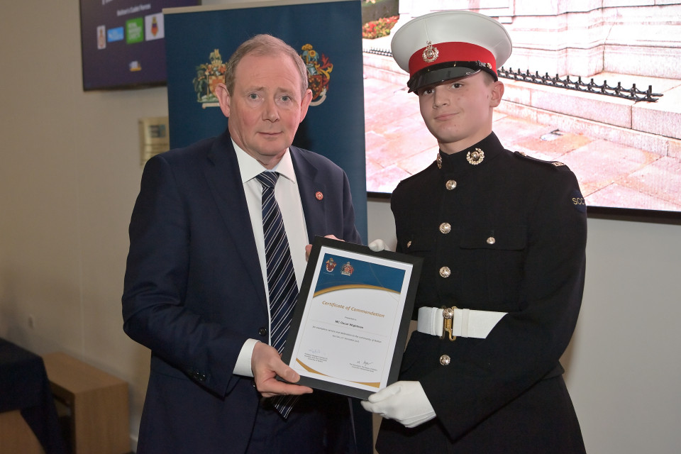 Bolton Cadets Receive Thanks