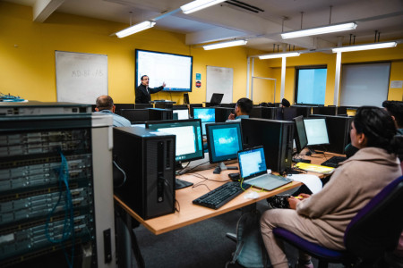 computing class at the University of Bolton