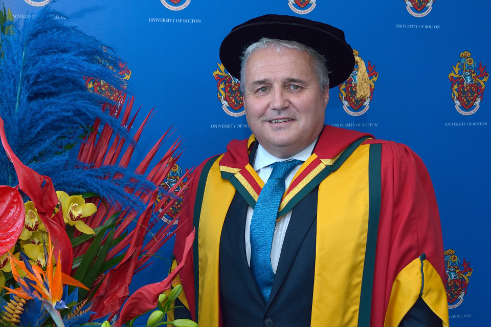 Bolton Council Chief Executive “privileged” to receive Honorary Doctorate from University