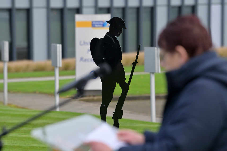 University of Bolton Group pays tribute to the fallen in Remembrance Day service on campus   