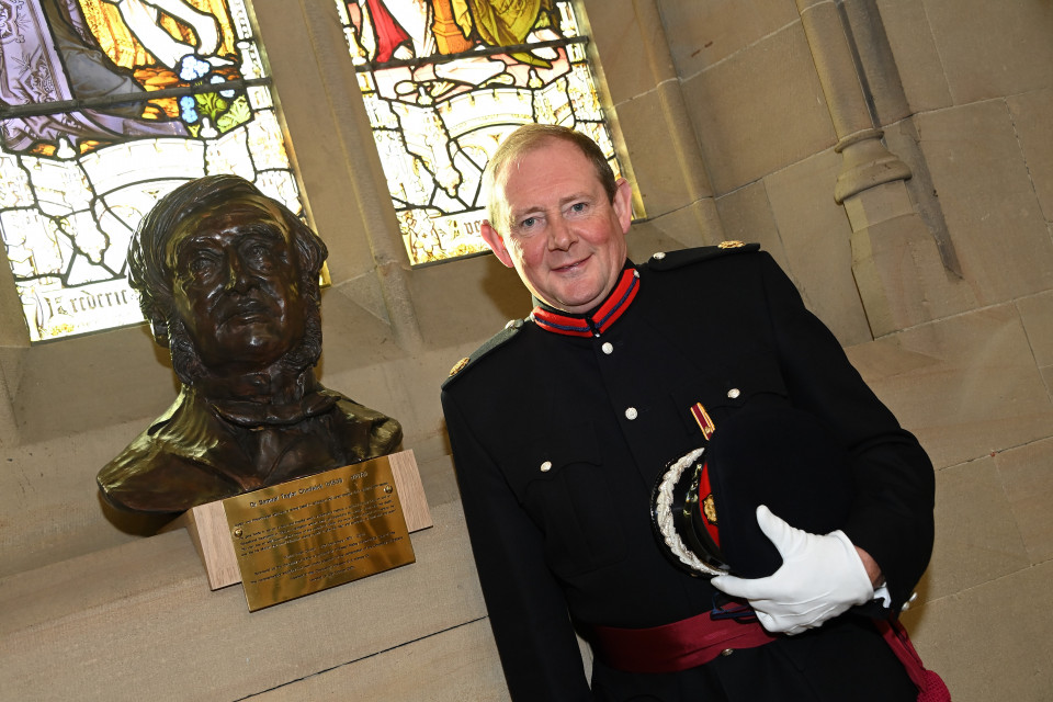 University of Bolton donates bronze busts of benefactors to help Bolton Parish Church celebrate its 150th anniversary
