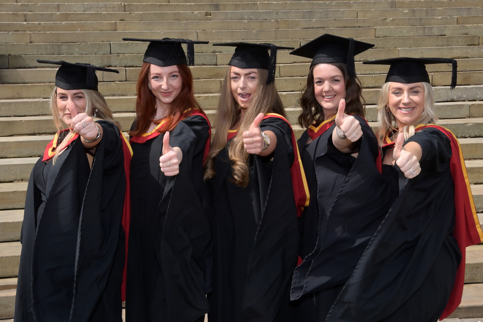 University of Bolton nursing and midwifery students celebrate at graduation ceremonies