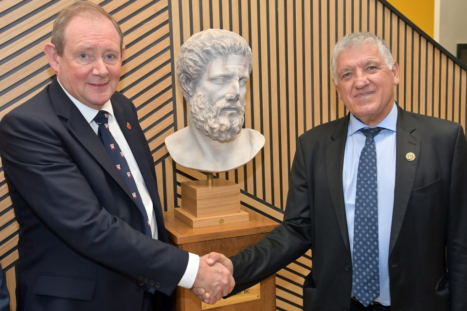 University of Bolton, Greater Manchester’s School of Medicine unveils bust of ‘father of medicine’ Hippocrate