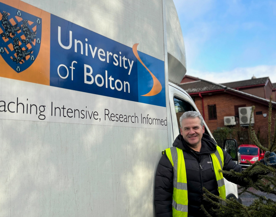 University helps Bolton Hospice raise money with festive tree fundraiser