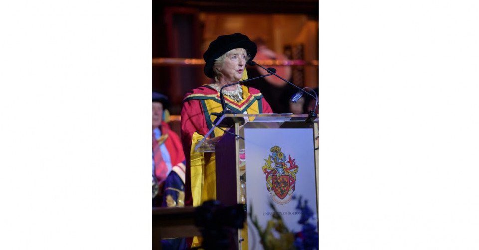 Chair of Bolton Hospice awarded honorary doctorate by University of Bolton