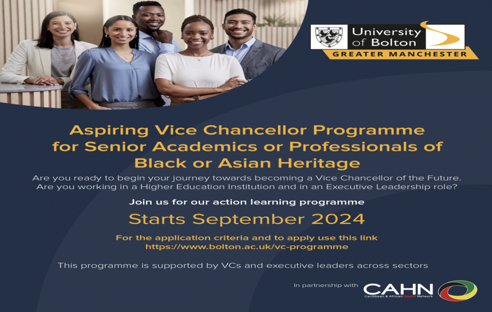 University hosts second session of the National Aspiring Vice Chancellor Development Programme for Black & Asian Heritage Senior Professionals