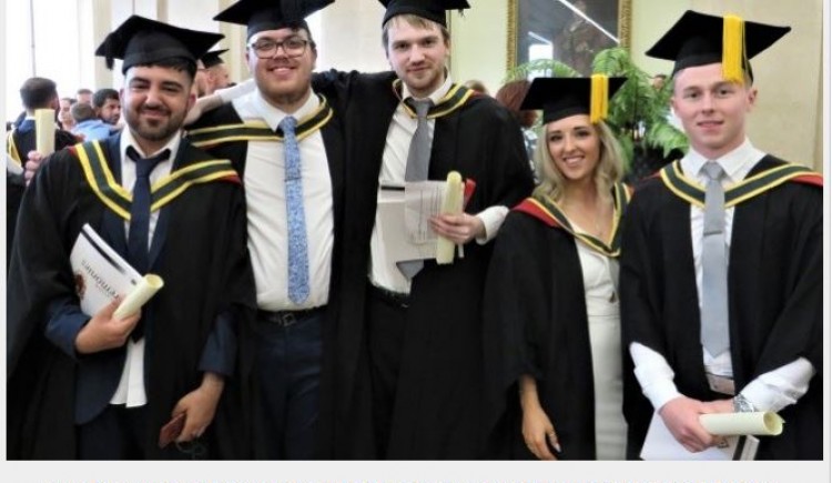  Sam Long with other Biology graduates 