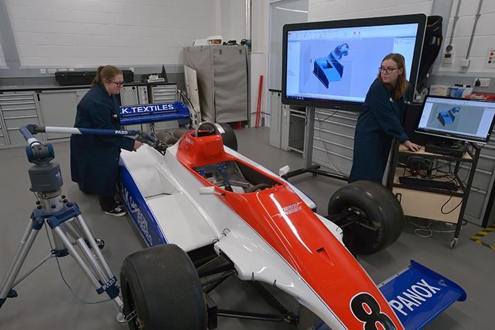  Students Using Car Scanner in the NCME, Motorsport and Automotive Performance Engineering, undergraduate, Uni of Bolton 