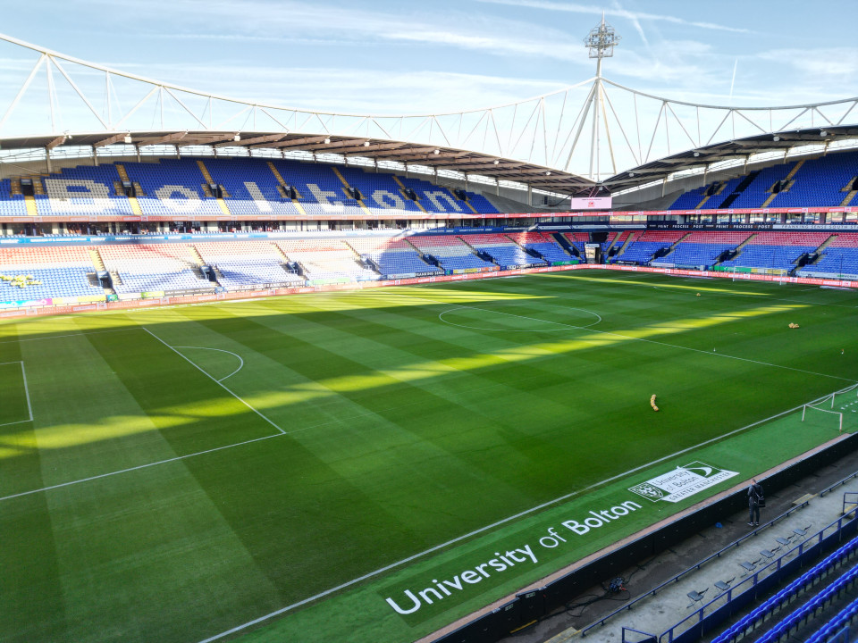 University of Bolton logos on hallowed turf as pitch sponsor for Bolton ...